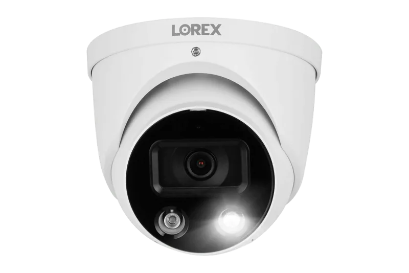 Sistema NVR cablato Lorex 4K (8 cablate e 8 Fusion Wi-Fi) fino a 16 telecamere 2TB con 3 telecamere dome con dissuasione smart e audio bidirezionale - Amazon
