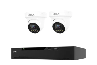 Lorex Connect X Series 4K 8-Channel Wired NVR System with X3 Turret Security Cameras - 2TB