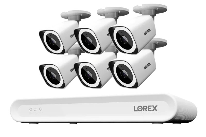 Sistema NVR cablato Lorex Connect V Series 4K a 8 canali con telecamere bullet PoE 4K V3 - 1TB