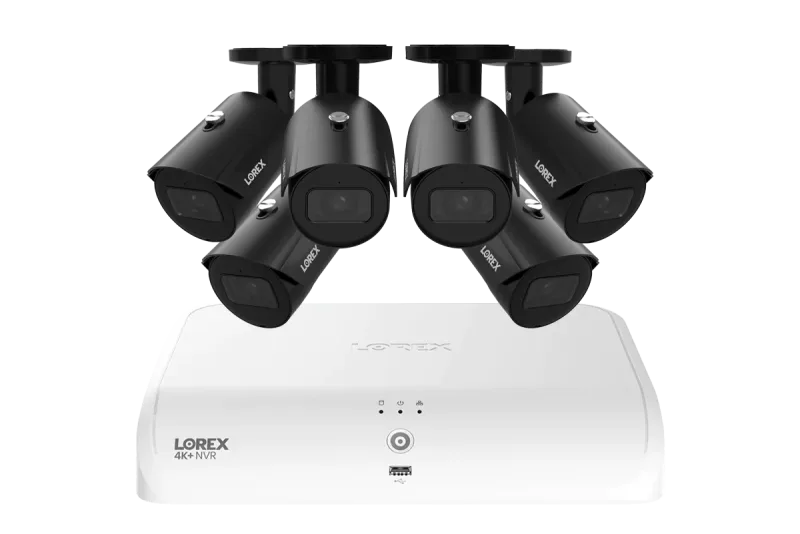 Lorex Fusion Series 4K+ 16 kanaler (8 trådbundna + 8 Fusion Wi-Fi) 2TB trådbundet system med A14 trådbundna 4K IP-bulletkameror