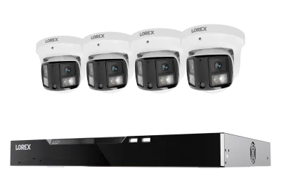 Sistema NVR cablato Lorex Connect X Series 4K a 16 canali con telecamera turret X3 a doppia lente - 4TB