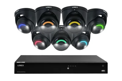 Lorex Fusion Series 4K 16 Kamera Mampu (Kabel atau Fusion Wi-Fi) Sistem NVR Kabel 4TB dengan Tujuh Kamera Dome IP H16 - Amazon