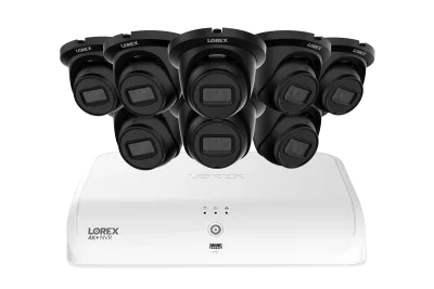 Lorex Fusion Series 4K+ 16 kanaler (8 kabelanslutna + 8 Fusion Wi-Fi) 2TB kabelanslutet system med A4 kabelanslutna 2K IP-turretkameror