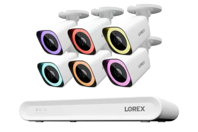 Sistema NVR Cablato Lorex Connect V Series 4K a 8 Canali con Telecamere Bullet PoE 4K V5 - 1TB