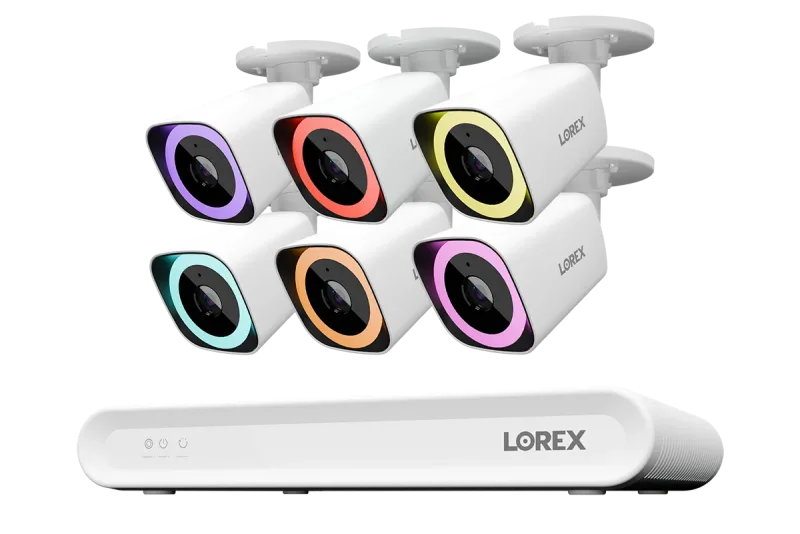 Sistema NVR Cablato Lorex Connect V Series 4K a 8 Canali con Telecamere Bullet PoE 4K V5 - 1TB