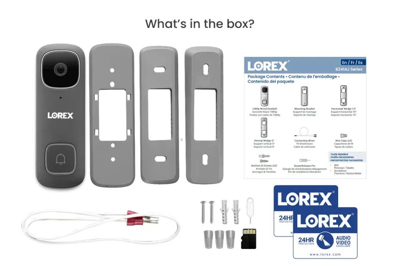 Lorex 1080p Wi-Fi -ovikello (johdollinen, 32 Gt) - Amazon