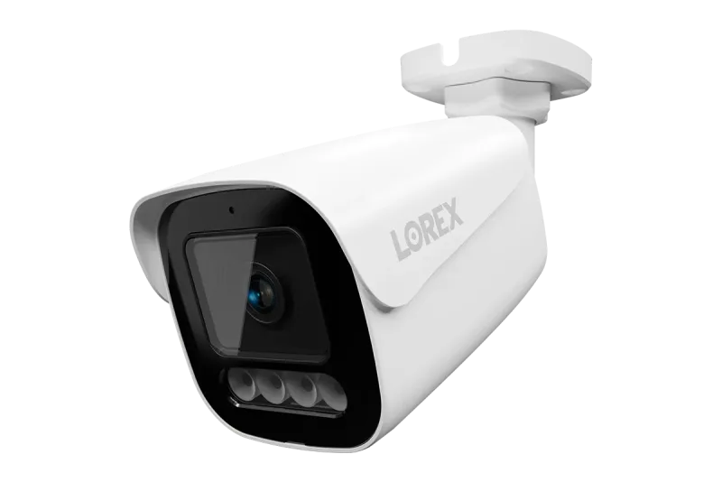 Caméra bullet PoE varifocale motorisée Lorex Connect X3 4K avec dissuasion active - Noir/Blanc