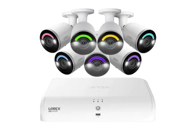 Lorex Fusion Series 4K 16-kanaligt (8 trådbundna + 8 Fusion Wi-Fi) 2TB trådbundet system med H12 trådbundna 4K IP-kuldkameror (Amzon)