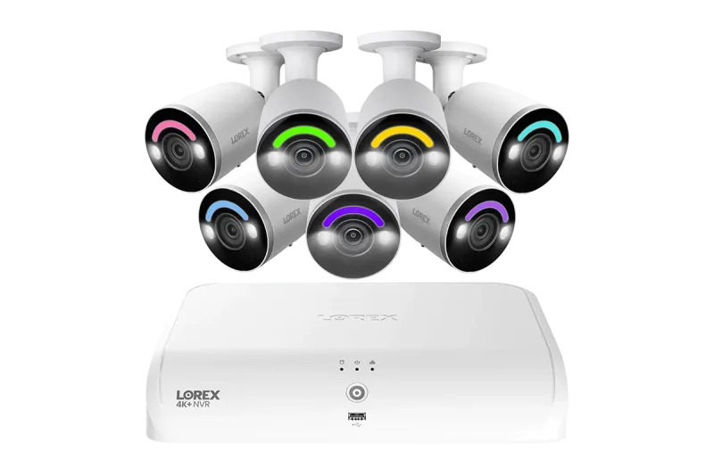 Lorex Fusion Series 4K 16-kanaligt (8 trådbundna + 8 Fusion Wi-Fi) 2TB trådbundet system med H12 trådbundna 4K IP-kuldkameror (Amzon)