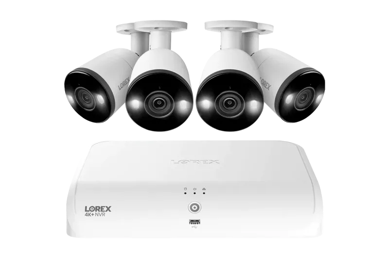 Lorex Fusion Series 4K+ 16-kanaligt (8 trådbundna + 8 Fusion Wi-Fi) 2TB trådbundet system med H13 trådbundna 4K IP bullet-kameror