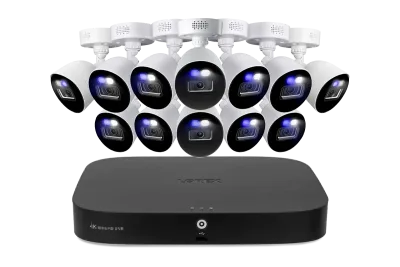 Système DVR filaire Lorex Classic Fusion 4K 20 canaux (16 filaires + 4 Wi-Fi) 1 To avec caméras bullet à dissuasion active