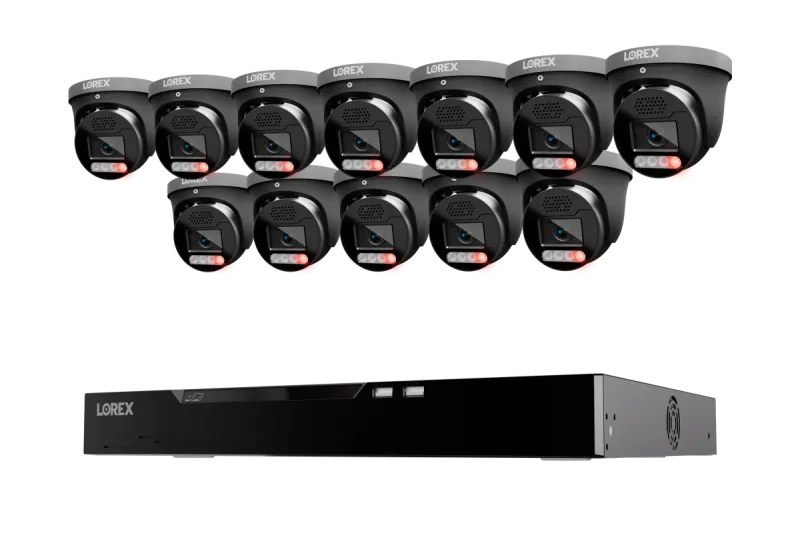 Lorex Connect X Series 4K 16-Channel Wired NVR System with X5 Turret Security Cameras - 4TB