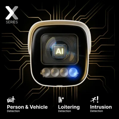 Lorex Connect X5 4K PoE 槍型攝影機配 Color Night IQ+ - 白色/黑色