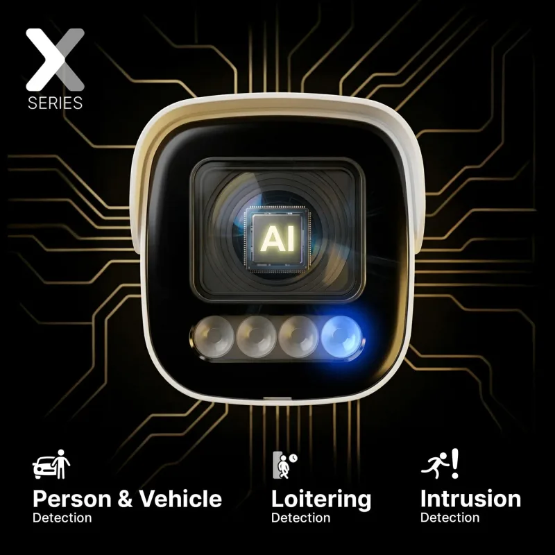 Lorex Connect X5 4K PoE 槍型攝影機配 Color Night IQ+ - 白色/黑色